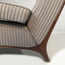 Poltrona e pouf di Eugenio Gerli per Tecno, 1960 ca.