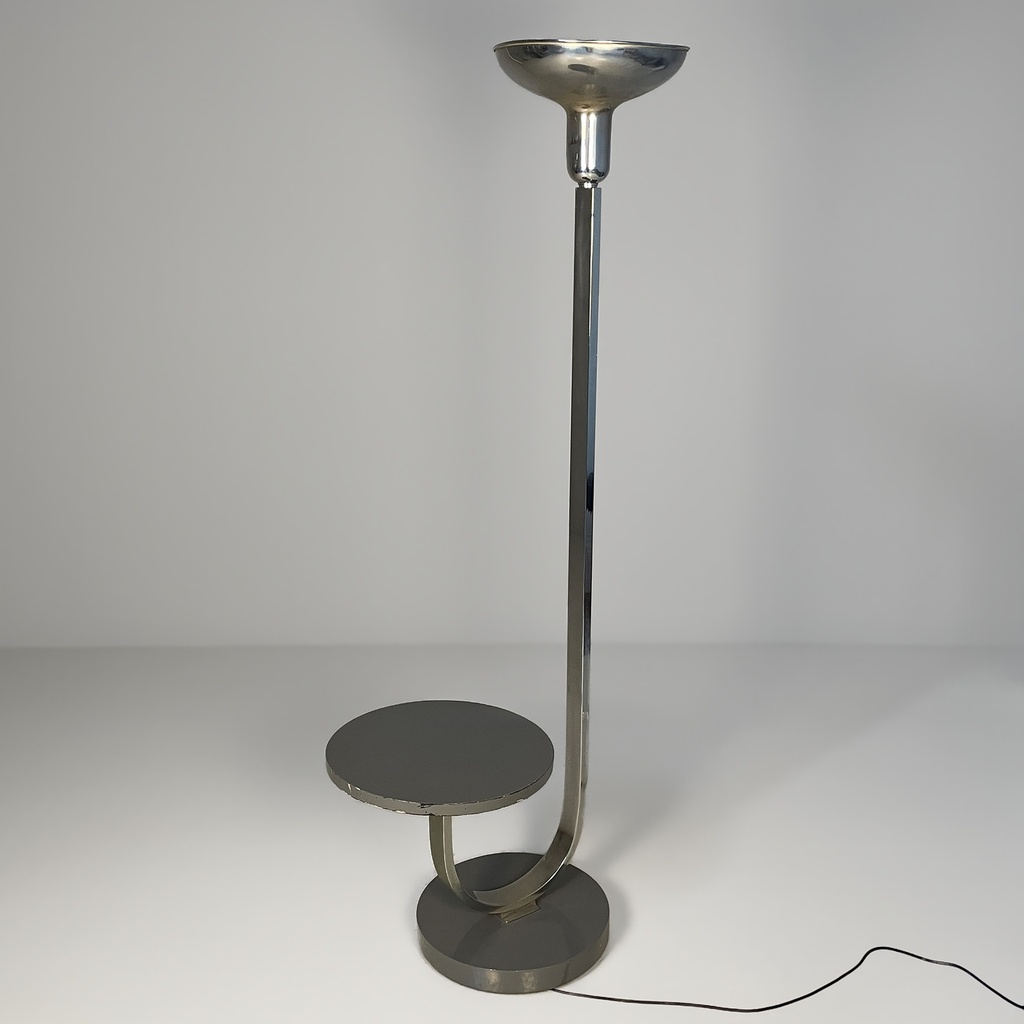 Lampada da terra con tavolo integrato, 1930 ca.