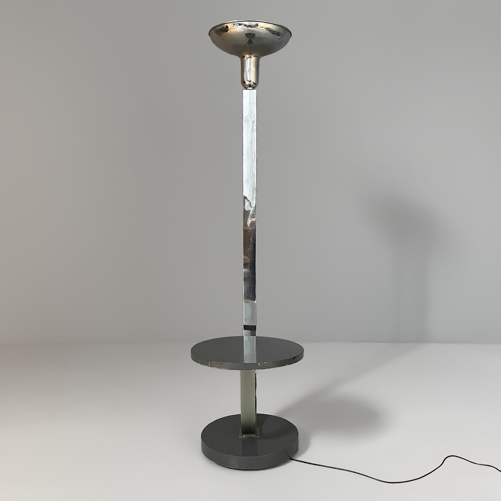 Lampada da terra con tavolo integrato, 1930 ca.