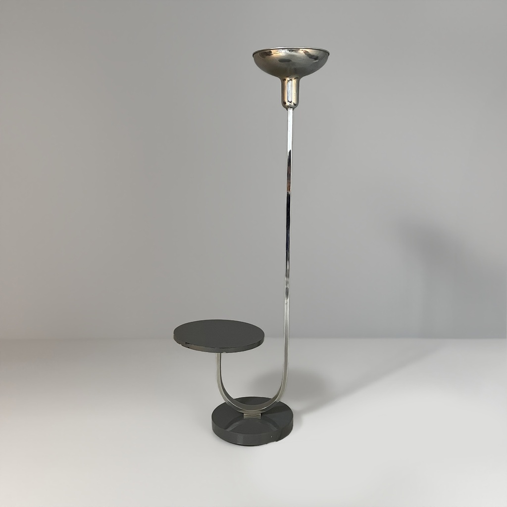 Lampada da terra con tavolo integrato, 1930 ca.