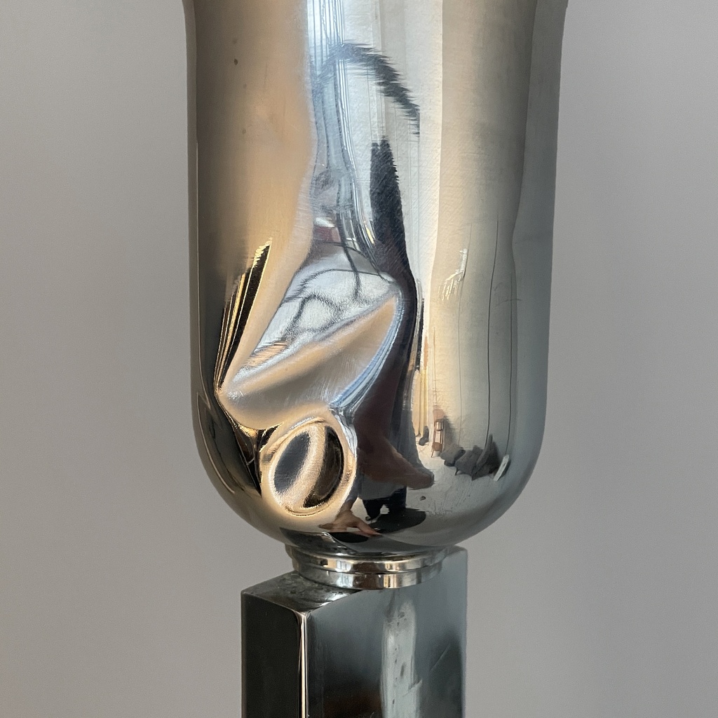 Lampada da terra con tavolo integrato, 1930 ca.