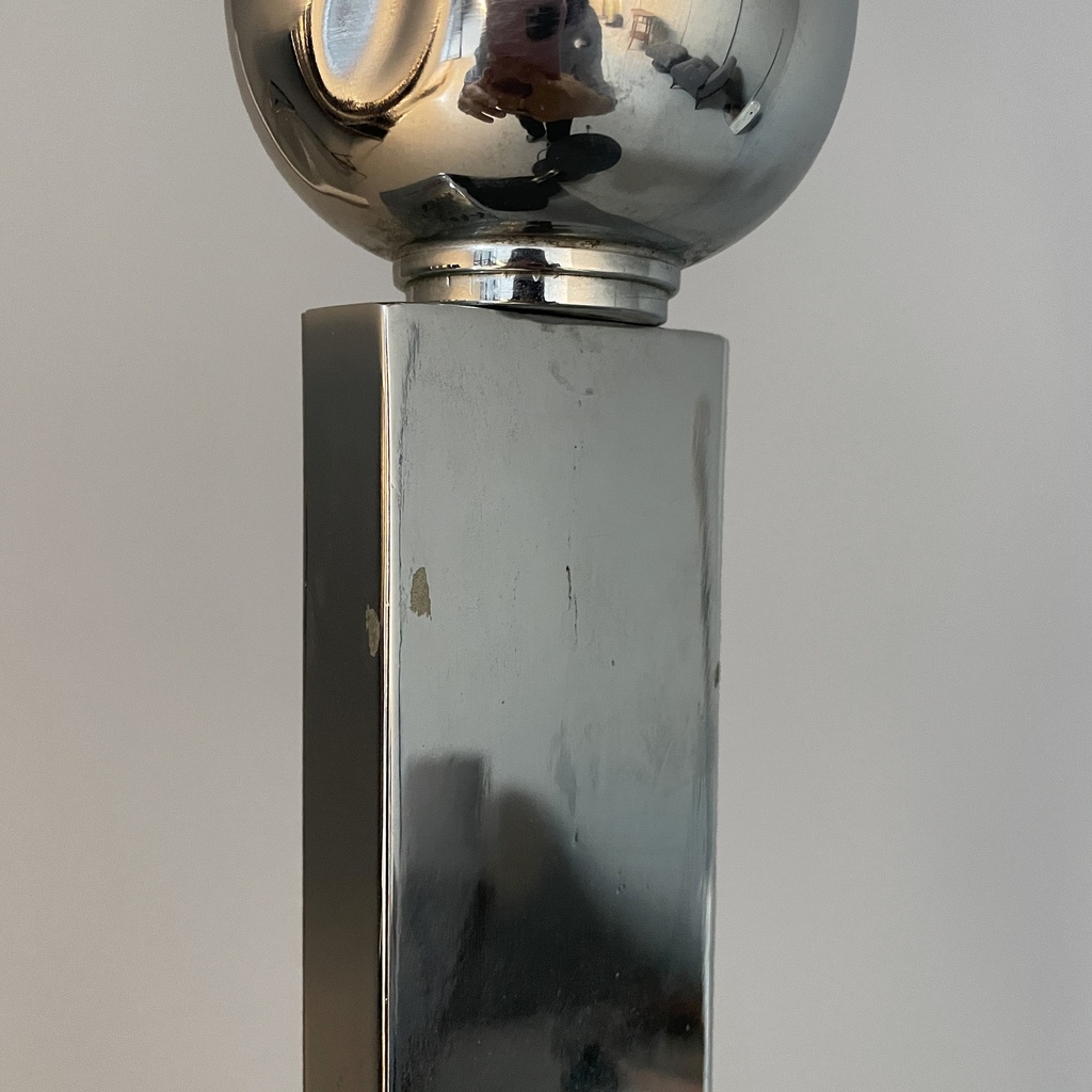 Lampada da terra con tavolo integrato, 1930 ca.