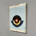 Quadro geometrico su carta, 1980 ca.