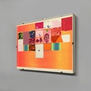 Quadro geometrico su carta, 1970 ca.
