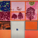Quadro geometrico su carta, 1970 ca.