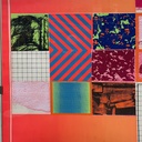 Quadro geometrico su carta, 1970 ca.