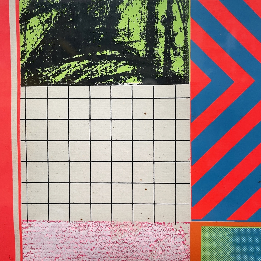 Quadro geometrico su carta, 1970 ca.