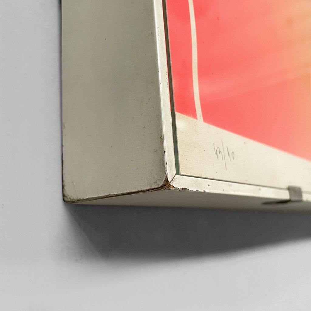 Quadro geometrico su carta, 1970 ca.