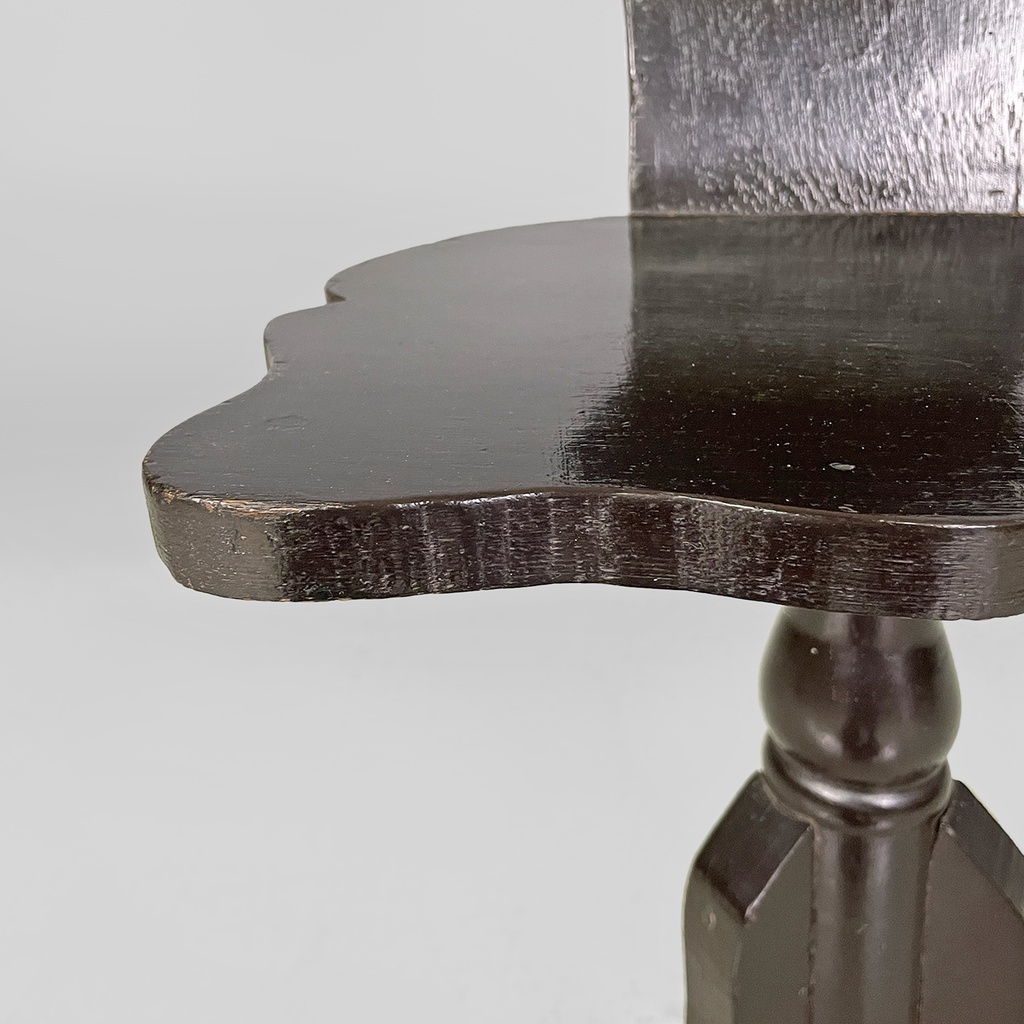 Sedia in legno nero, fine 1800 ca.