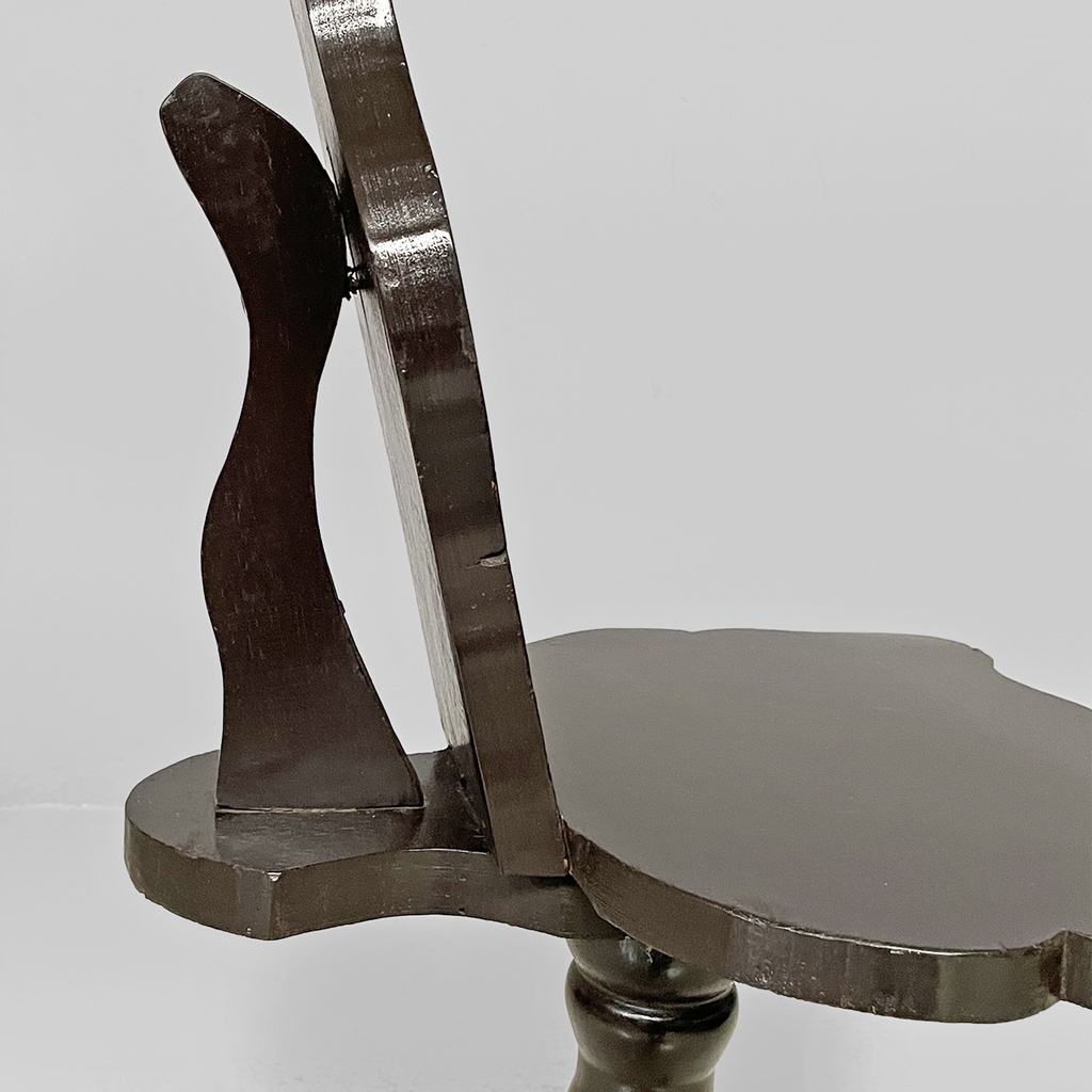 Sedia in legno nero, fine 1800 ca.