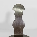 Sedia in legno nero, fine 1800 ca.