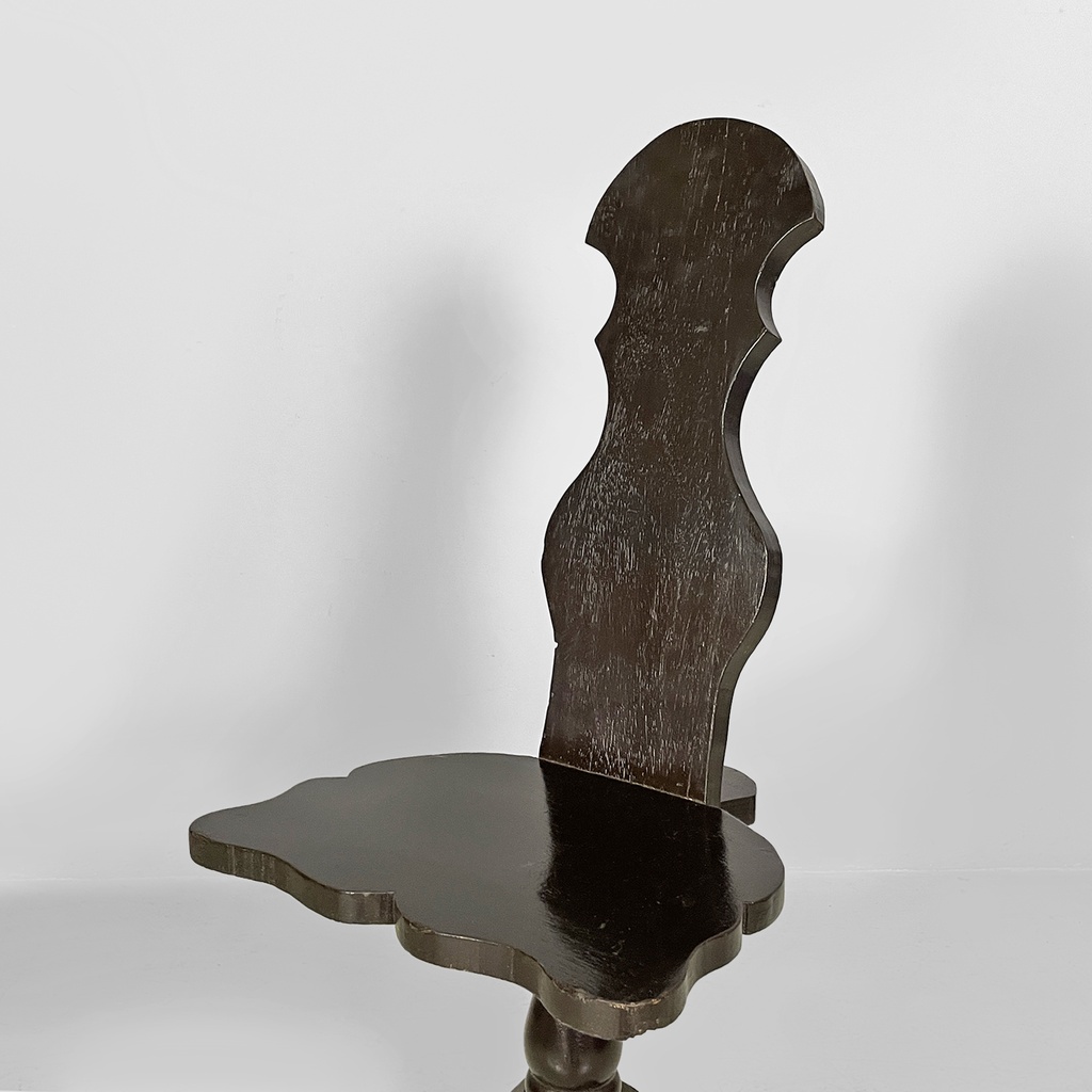 Sedia in legno nero, fine 1800 ca.