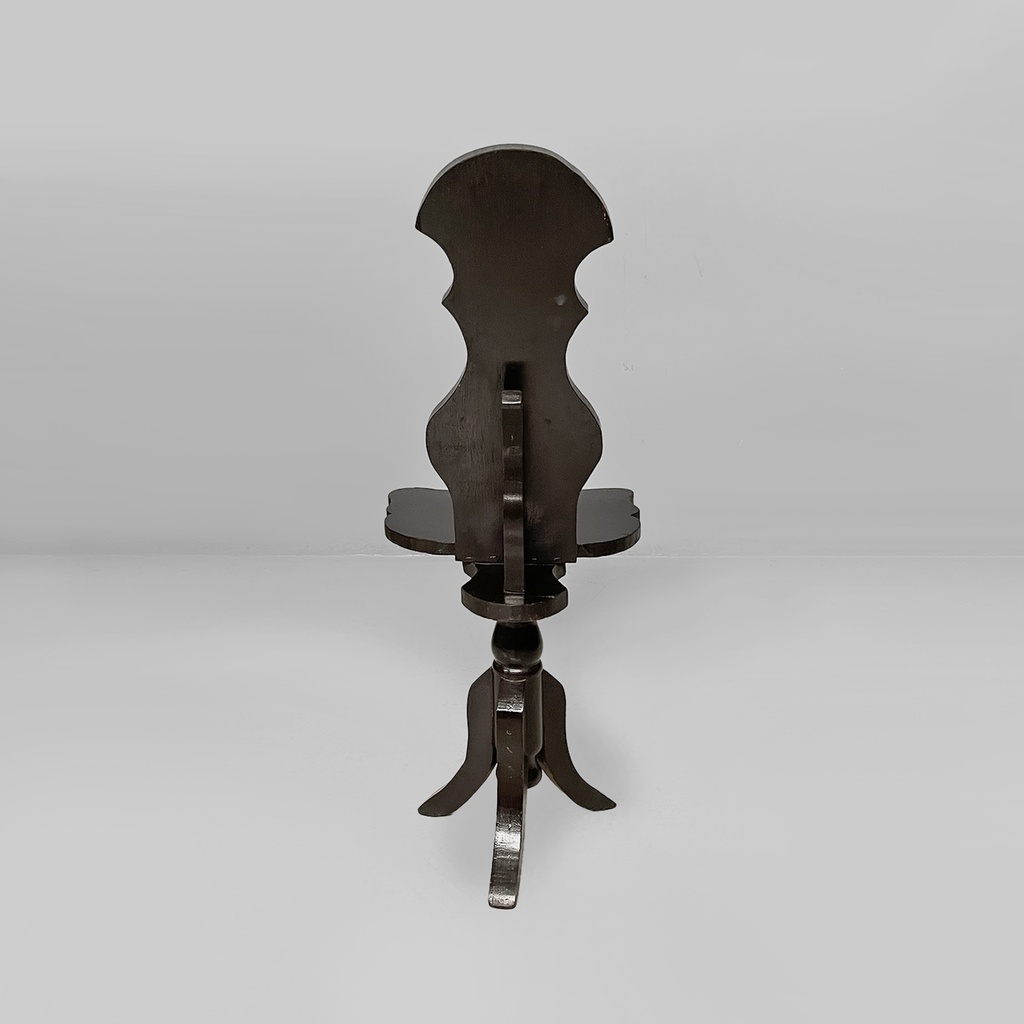 Sedia in legno nero, fine 1800 ca.