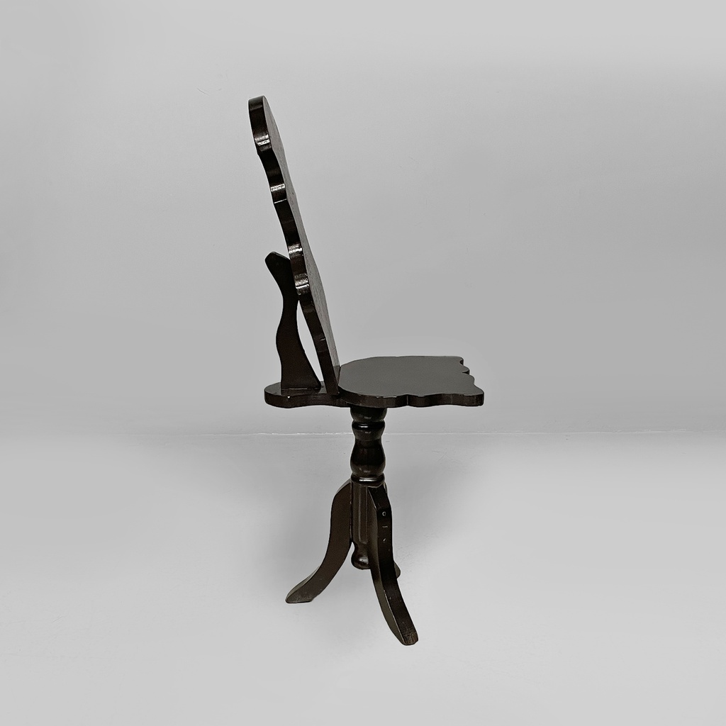 Sedia in legno nero, fine 1800 ca.