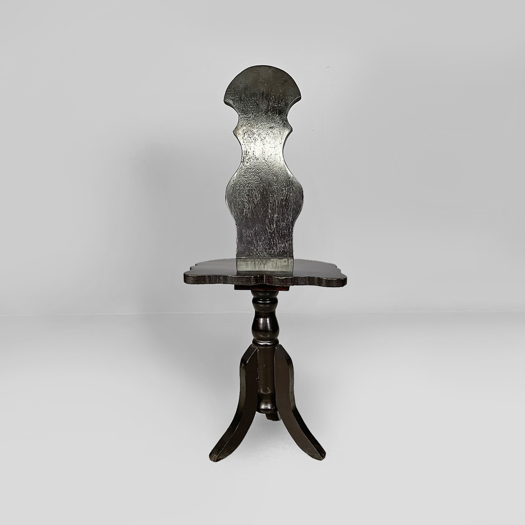Sedia in legno nero, fine 1800 ca.