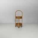 Carrello in bambù e rattan, 1960 ca. 