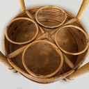 Carrello in bambù e rattan, 1960 ca. 