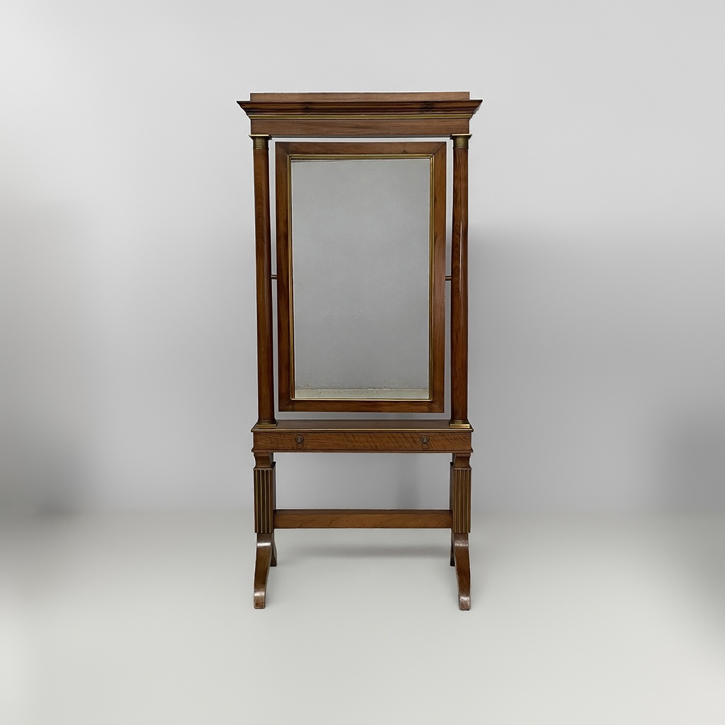 Specchio con cassetto, metà 1800