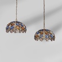 Lampadari in vetro e metallo, 1960 ca.