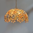 Lampadari in vetro e metallo, 1960 ca.