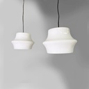 Lampadari in vetro opalino, 1950 ca.