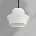 Lampadari in vetro opalino, 1950 ca.