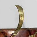 Appendiabiti da parete in legno e ottone, 1920 ca.