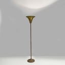 Lampada da terra in ottone, 1940 ca.