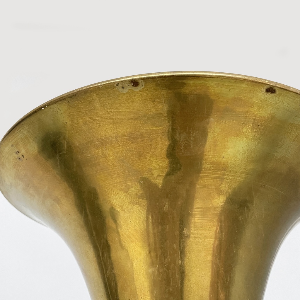 Lampada da terra in ottone, 1940 ca.