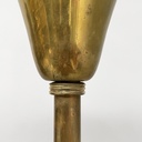 Lampada da terra in ottone, 1940 ca.