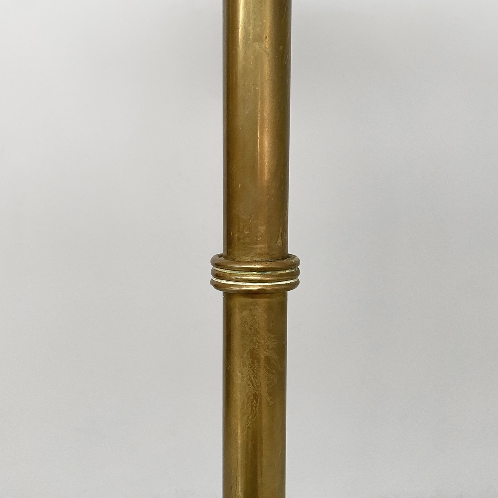 Lampada da terra in ottone, 1940 ca.