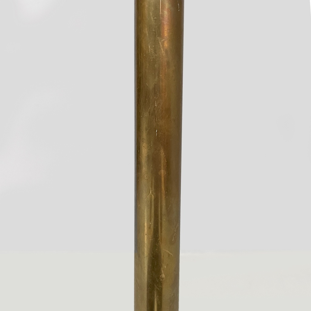 Lampada da terra in ottone, 1940 ca.