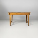 Scrivania in legno massello e formica blu, 1960 ca. 