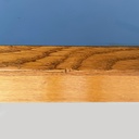 Scrivania in legno massello e formica blu, 1960 ca. 