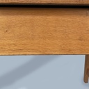 Scrivania in legno massello e formica blu, 1960 ca. 