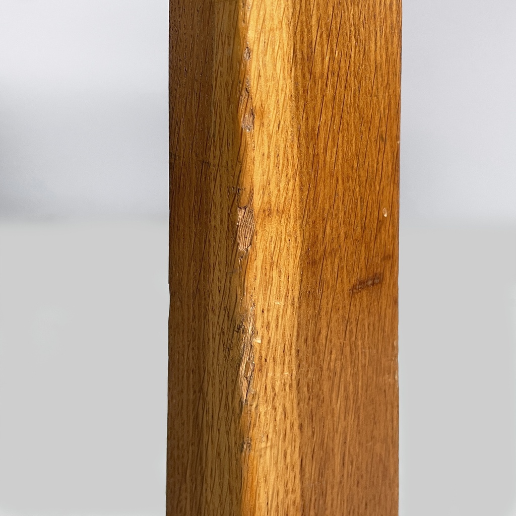 Scrivania in legno massello e formica blu, 1960 ca. 