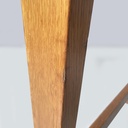 Scrivania in legno massello e formica blu, 1960 ca. 