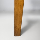 Scrivania in legno massello e formica blu, 1960 ca. 