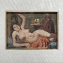 Quadro ad olio su cartone, 1974