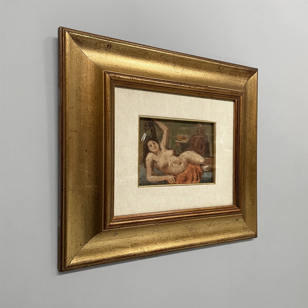 Quadro ad olio su cartone, 1974