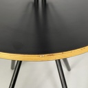 Sedia in legno e metallo nero, 1980 ca.