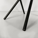 Sedia in legno e metallo nero, 1980 ca.