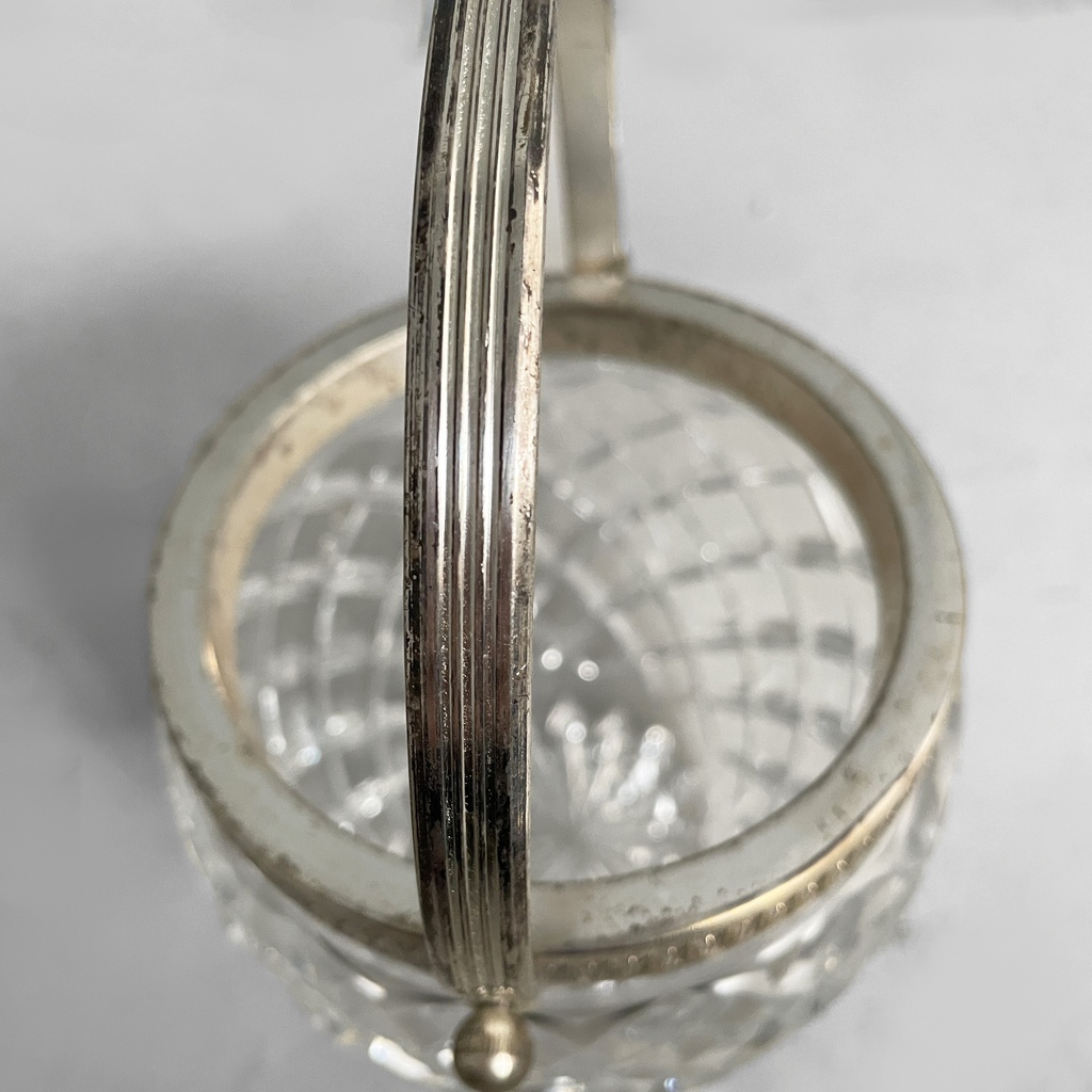 Shaker e secchiello per ghiaccio in vetro e metallo,  1960 ca.