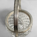 Shaker e secchiello per ghiaccio in vetro e metallo,  1960 ca.