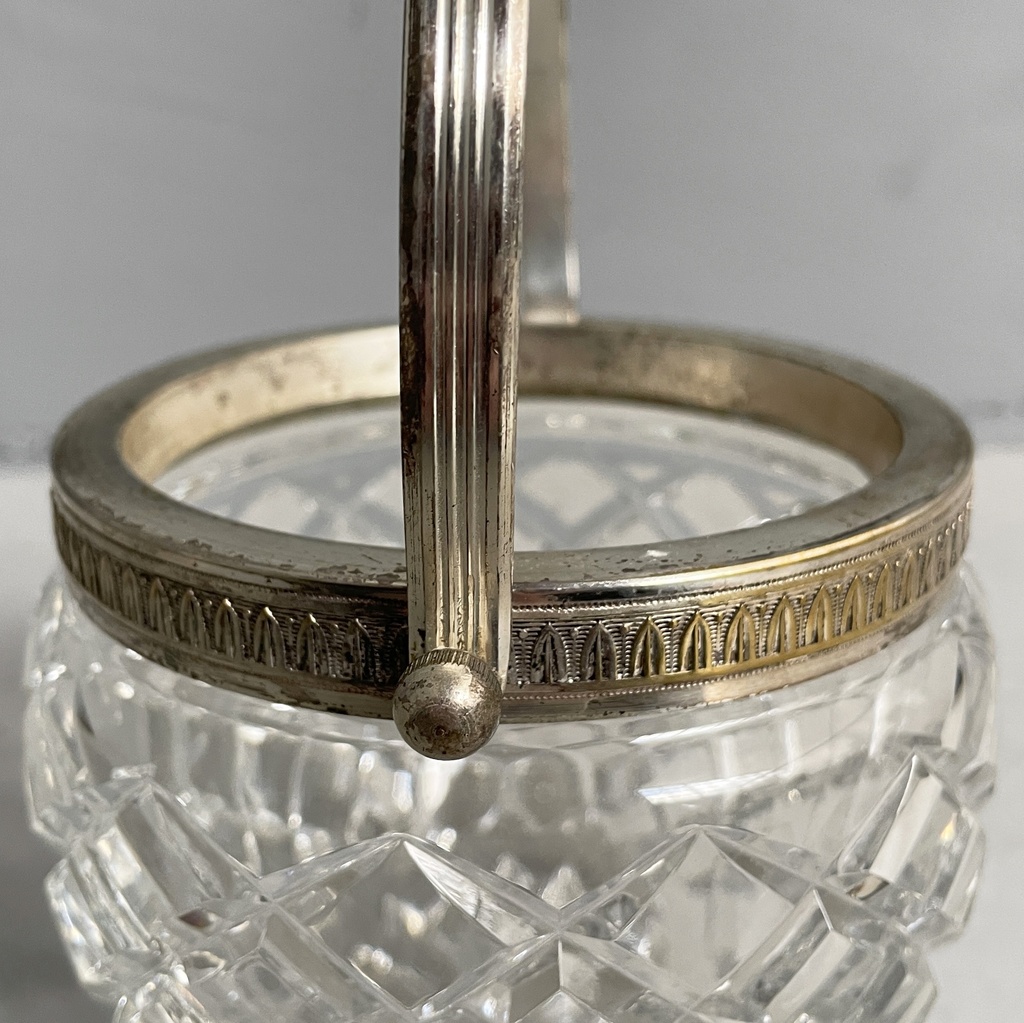 Shaker e secchiello per ghiaccio in vetro e metallo,  1960 ca.