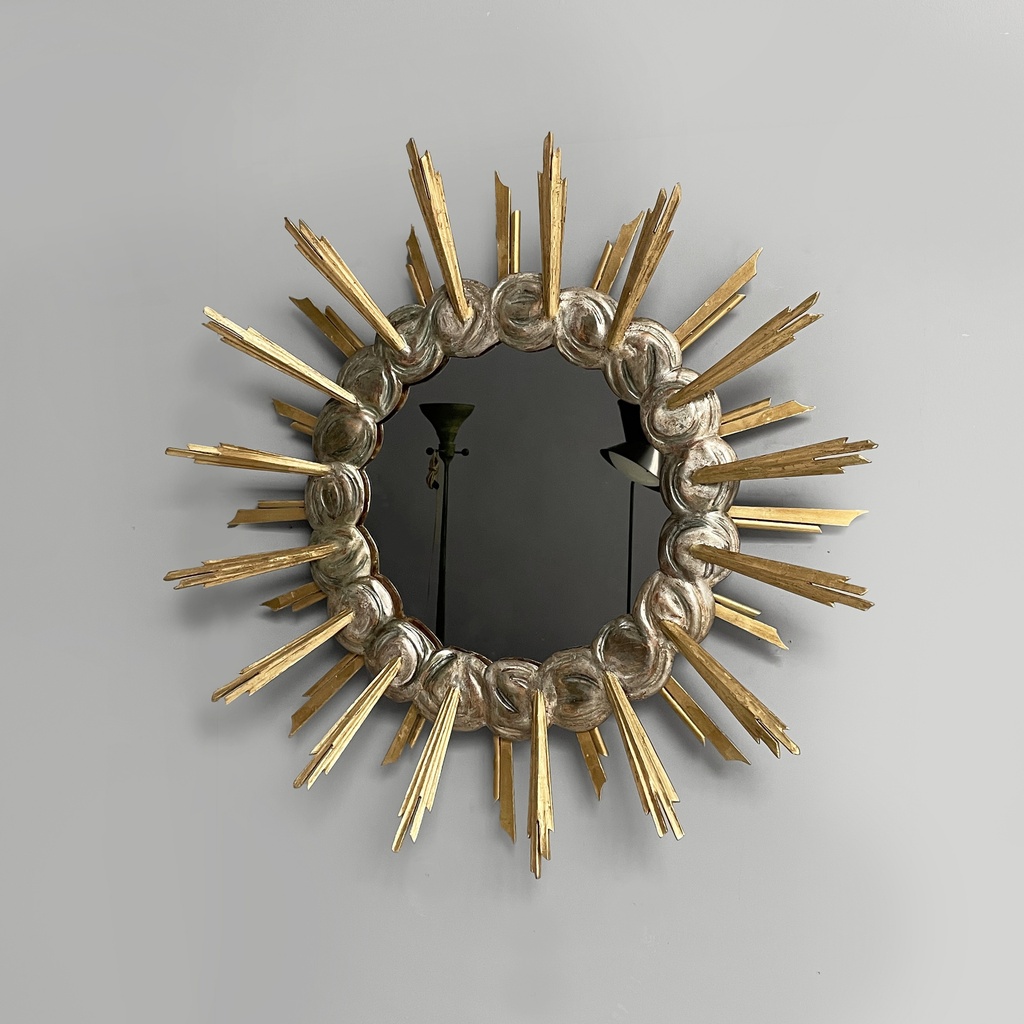Specchio da parete in legno, 1950 ca.