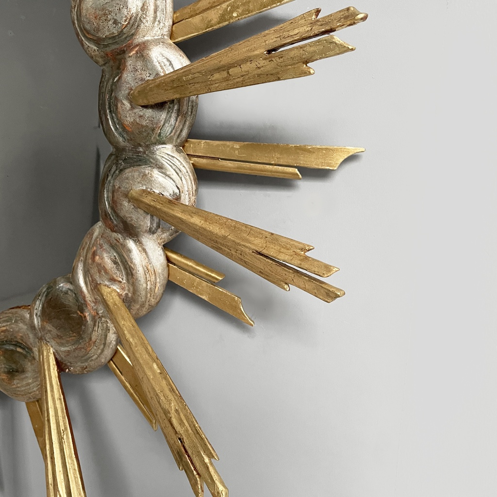 Specchio da parete in legno, 1950 ca.