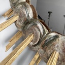 Specchio da parete in legno, 1950 ca.