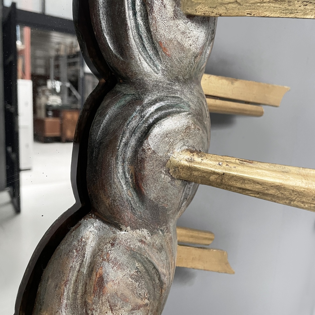 Specchio da parete in legno, 1950 ca.