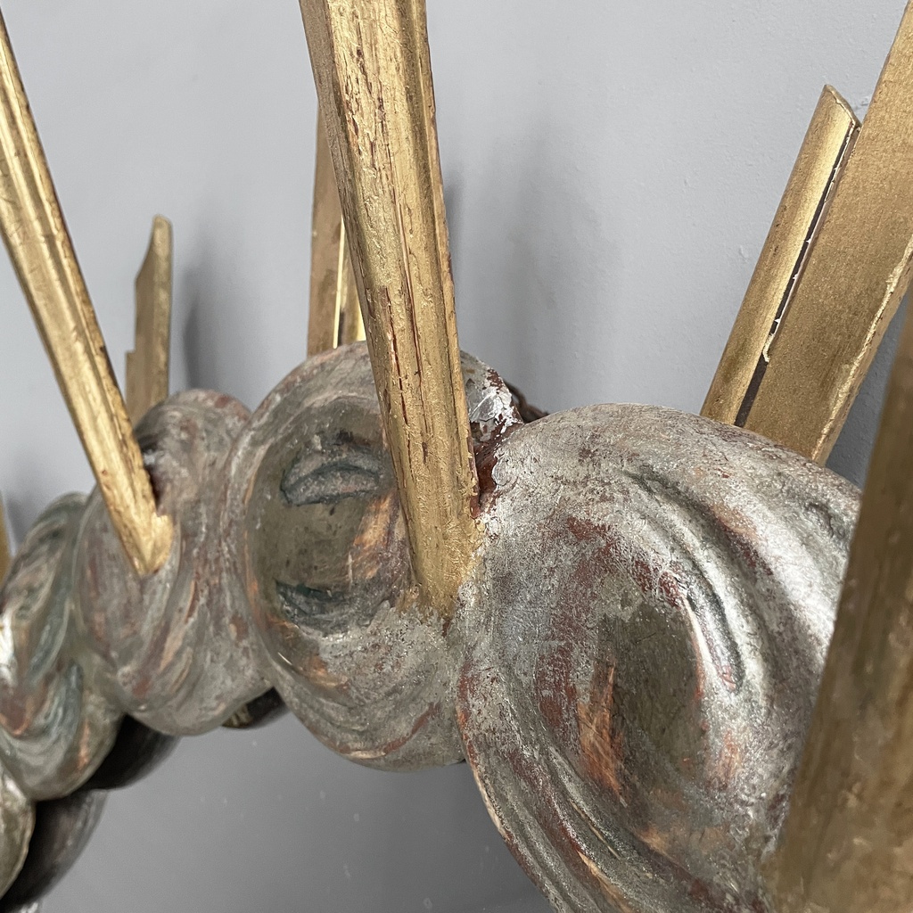 Specchio da parete in legno, 1950 ca.